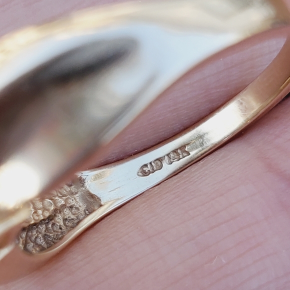 14k Solid Yellow Gold Pink Tourmaline Solitaire Ring - Picture 3 of 5